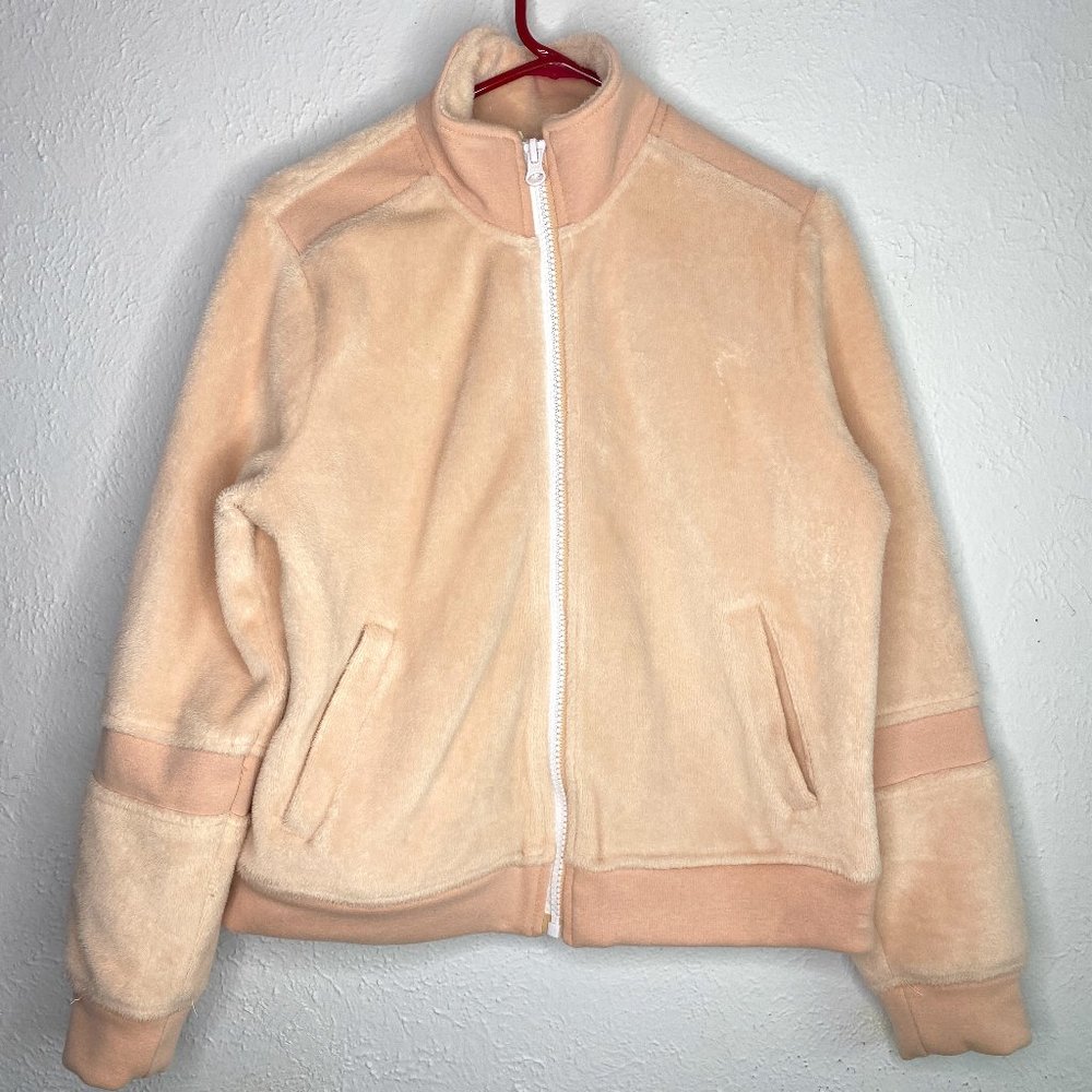 Free People Movement, women's size M pink blush bomber jacket.